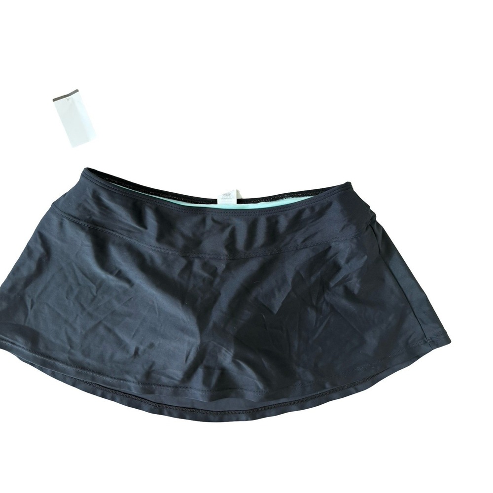 PRANA Women Sakti Swim Skirt W3SAKT114 Black Size medium